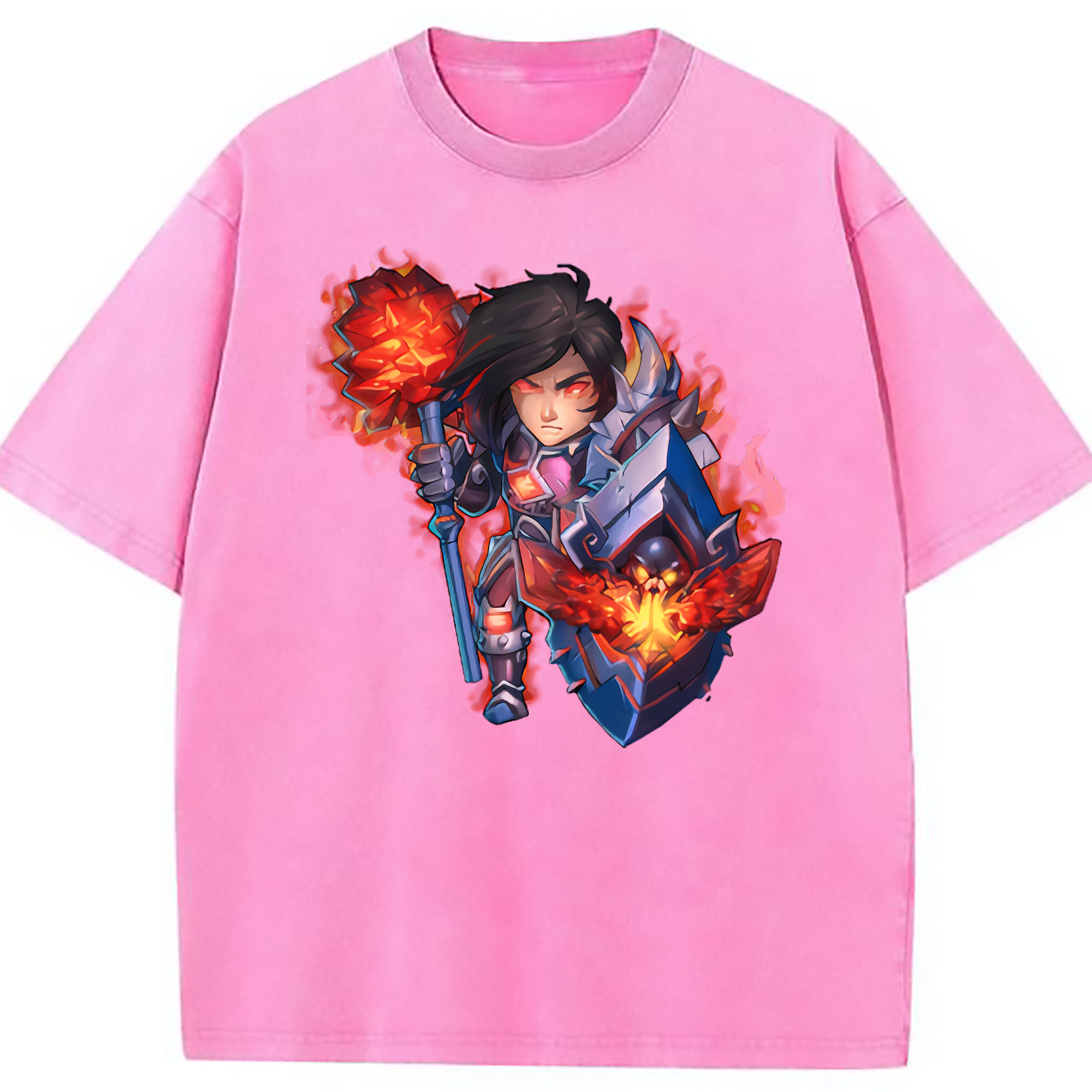 （画像用） リーグ・オブ・レジェンド League of Legends LOL 綿100% ヴィンテージ風 半袖Tシャツ（フロントプリント）